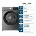 Lavarropas Philco 11kg Carga Frontal Inverter Grey 94PHLF117GN