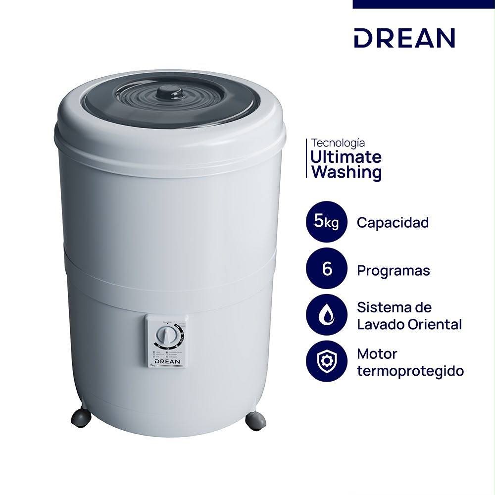 Lavarropas DREAN 5kg LRDR56SB